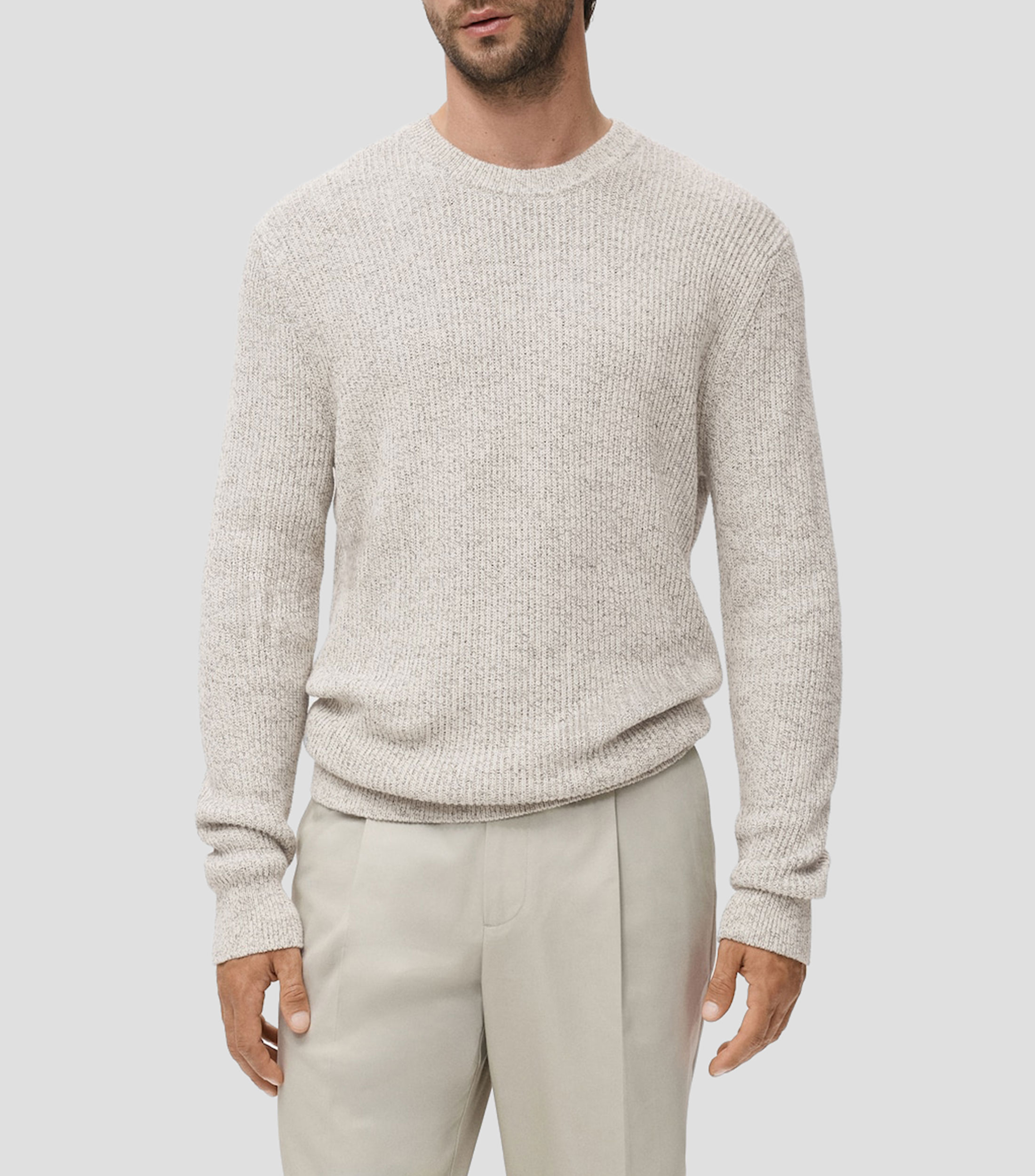 Suéter cuello redondo Hombre